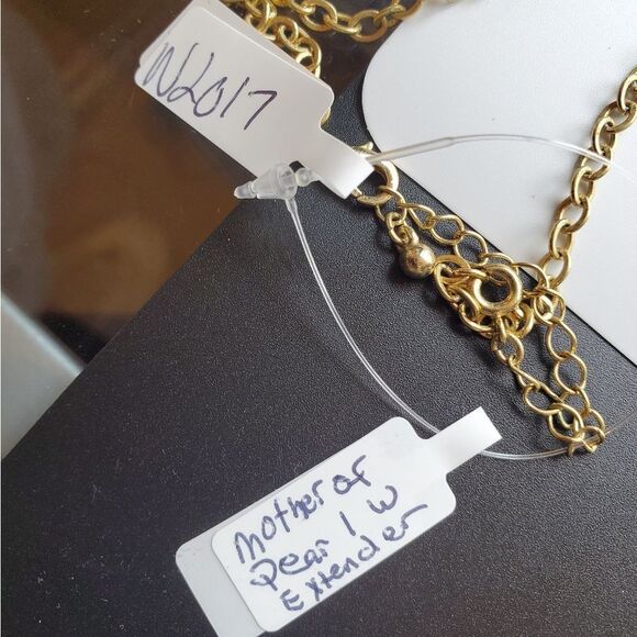 Party mother‎ of pearl dangle bib dress necklace N2017 - Picture 4 of 4